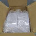 Nervure 100 Pieces Gold Plastic Plates - 10.25 inch Gold Dinner Plates - Heavyweight White and Gold Disposable Plates Ideal for Wedding & Party & Mothers Day
