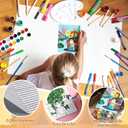 Affrolling 28 Set Nativity Scene Pre Drawn Canvas for Painting Jesus Pre Printed Stretched Canvas with Paints and Brushes for Kids Adults Christian Painting DIY Christmas Party Gift(8 x 10 Inch)