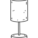 Simple Designs Table Lamp Desk Lamp, Cylinder Table Lamp for Bedroom Living Room Office Study