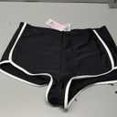 XL Plus Wild Fable Women’s Black High Waisted Hot Shorts W/ White Trim Fun Cute