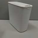 Cesun Automatic Motion Sensor Bathroom Trash Can with Lid, 2.6 Gallon Touchless Trash Bin, Smart Plastic Slim Garbage Can Small White Wastebasket for Toilet, Office, rv, Bedroom, Living Room