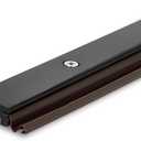 3' Adjustable Sill Cap for Therma-Tru Door,Sill Cap Threshold Replacement,Durable, Rot-Resistant, Wood-Grained Texture (Black Wood Composite),SCA4HU30SCA3MU30