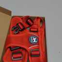 PoyPet Reflective Soft Breathable Mesh Dog Harness Choke-Free Double Padded Vest with Adjustable Neck and Chest(Red,M)