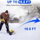 Cordless Snow Shovel Compatible for DeWalt 20V Battery with Brushless Motor, 12'' Cordless Snow Blower, Electric Snow Thrower,6.2" Clear Depth with Front Handle for Deck,Patio