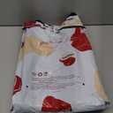 NymphFable 5 Pack Reusable Shopping Bags Colorful Butterflies Washable Grocery Bags Fabric Tote Bag