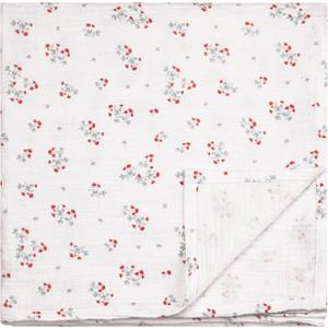 Baby Muslin Swaddle Blanket - Floral, Neutral, Boy & Girl (Pink Clover)