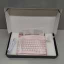 Acogedor Retro Typewriter Keyboard, Vintage with Blue Switches, Multi Device Mechanical Gaming Keyboard for , Android, iOS