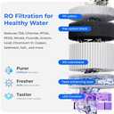 Waterdrop WD-A2 Countertop Reverse Osmosis System with MB-PWD Pure Water Tank, Bottleless Water Cooler, 6 Temperature Settings
