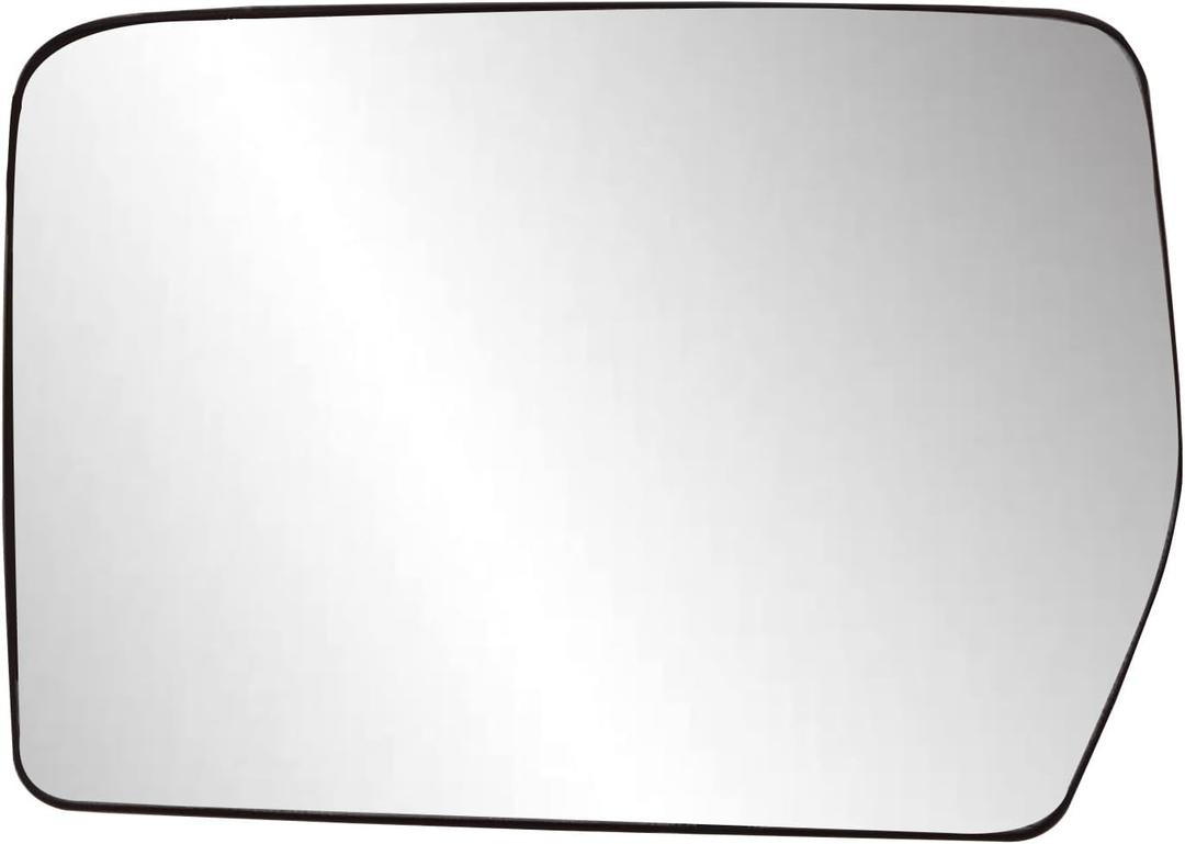 Driver Left Side Heated Exterior Mirror Glass Replacement Compatible with Ford F150 2004 2005 2006 2007 2008 2009 2010 2011 2012 2013 2014(Driver Side (Left))