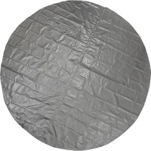 GUARD SHIELD Round Tarp 18 Feet Waterproof Heavy Duty Circle Tarps for Under Pool Silver/Black Multi Purpose Circular Outdoor Cover