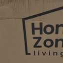 Home Zone Living 16 Gallon Large Kitchen Trash Can with Three Compartments for Recycling, Stainless Steel, Matte Black, 60 Liters Total