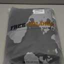 FREE SOLDIER Men's Waterproof Snow Insulated Pants Winter Skiing Snowboarding Pants with Zipper Pockets (Large(38-40)/32L, Black)