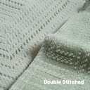 FUTEI Green Decorative Throw Pillow Covers 18x18 Inch Set of 2,Soft Cozy Chenille Geometric Textured Cushion Case,Home Decor for Couch Bed Living Room