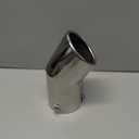 TriTrust Exhaust Tip, 2.75-3 inch inlet adjustable, 3.5'' Outlet 8'' Long Muffler Tip, Chrome Stainless Steel Truck Car Turn Down Tail Tip, Clamp On Tailpipe