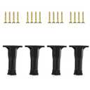 Sisyeuo 4Pcs Adjustable Furniture Leveling Feet with Nonslip Base Heavy Duty Legs for Beds Tables Chairs Sofas Adjustable Bed Center Legs 5 inch