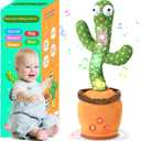 Dancing Talking Cactus Baby Toys 0-6 3-6 6-12 12-18 Months, Toddler Boys Girls Gifts for 2 3 4 5 6 7 8 9 10 Month Old Baby Toy Singing Mimicking Recording Repeating What You Say (talking cactus toy)
