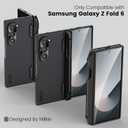 Nillkin Magnetic for Galaxy Z Fold 6 Case with S Pen Holder, Hinge Protection, Compatible with Magsafe, Built-in Screen Protector, Slim Fit Protective Phone Case for Samsung Galaxy Z Fold 6, Black