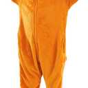WAFUNNE Animal Onesie Costume for Kids Child Boys Girls Womens Mens Cosplay Halloween Dog Orange (130(for height=3'10"-4'2"))