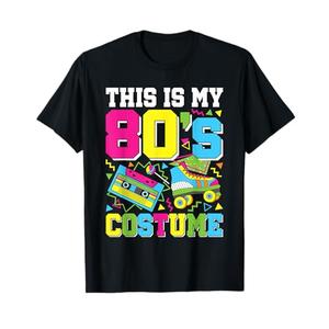 This Is My 80's Costume 80s Party Outfit Funny 80's Lover T-Shirt, Large