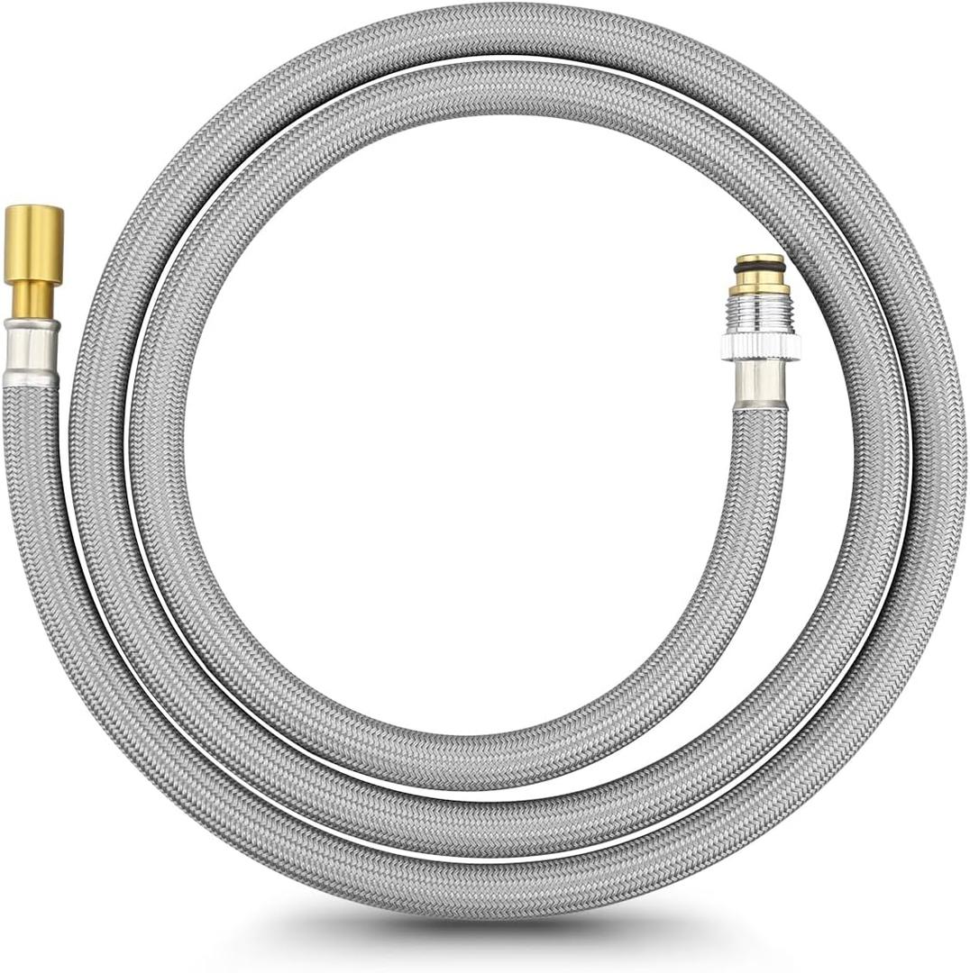 RP50390 Kitchen Faucet Pull Down Hose Fit for Delta Faucet Spray Head Hose Kitchen Faucet Nozzle Replace RP62057 RP74608 59 Inch