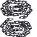 2 Pack Fake Halloween Chains Decoration, Halloween Costume Chain, 12 Feet(6Ft Each) Halloween Plastic Chain, Halloween Party Favor Sets, Great for Costume Party