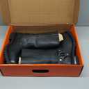 Milwaukee Leather Men's Wide-Width Classic Black Leather 11-Inch Square Toe Motorcycle Harness Boots MBM131W 12