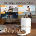 Automatic Cat Feeder, 3L Cat Food Dispenser with Anti-Jam Design, Over 180-day Battery Life, 1-6 Meals Per Day with Stainless Steel Cat Bowl, Keep Dry Food Fresh, Timed Pet Feeder Also for Small Dog