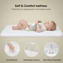 BabyBond Baby Bassinet, 3 in 1 Infant & Toddler Cradle with Soft Waterproof Mattress and Skin-Friendly & Breathable Sheet, 6 Height Adjustable, Easy to Assemble Bedside Crib Sleeper