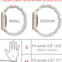 Heesch Tortoise Stretchy Watch Band Compatible with Apple Watch Resin Cute Watch Strap Wristband for iWatch Bracelet for Women Men Girls, 38/40/41mm, 42/44/45/46/49mm, Oval Version