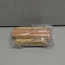 Wooden Fingernail Brush & Nail Scrubber to Clean Under Nails, Hand and Toenail Care Brush (Flower)