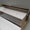 QEEIG Floating Shelves for Wall Bathroom Shelf Bedroom Kitchen Living Room Hanging Book Shelves Small Farmhouse Decor 16 inch Set of 3, White (015-W3)