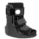 Jewlri Air Walking Boot, Fracture Boot Short Walker Protection Fits Left or Right Foot Ankle Support for Injuries Fractures Sprains Black S (Black)