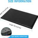 3 x 5 FT Anti Fatigue Mats Industrial 15/16 Inch Thick Soft Sponge Ergonomic Mat Durable Heavy Duty Diamond Plate for Standing Non Slip Industrial Grade Floor Mat for Leg & Back Pain (Black)