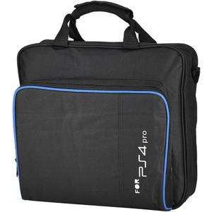 Zerone Portable Carrying Bag Travel Shoulder Bag Storage Case for PS4 Pro Black