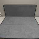 Blvornl Corduroy Office Chair Mat for Hardwood Floor and Low Pile Carpet, 35.4" x 47.3" Non-Slip Desk Rolling Chair Mat for Hard Floors, Heavy Duty Carpeted Floor Protector Rug for Home, Dark Grey