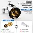All Metal Bathtub Faucet with Sprayer 10 Settings, Fit for 1/2 inch or 3/4 inch Thread Pipe, 1/2 inch Slip on Pipe,Tub Spout with Diverter Chrome