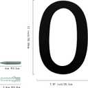 BetLight Large House Letter- 12 Inch High Rustproof Stainless Steel Distinguished Home Address Letter-Floating Designed Building Address Letter for the Modern Home/Letter O