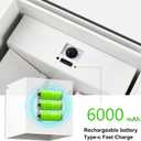 Battery Operated Wall Sconces Set of 2, 12W Motion Sensor Light Indoor, 6000mAh Wall Lights Rechargeable, 3 Colors Adjustable, LED Wall Lamp for Living Room Bedroom Hallway Decor, White
