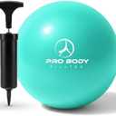 ProBody Pilates Small Exercise Ball with Pump - 9 Inch Workout Ball for Stability, Barre, Yoga, Core & Physical Therapy, Missing detail