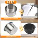 2Pcs Stainless Steel Drop-in Cup Holder 3.3 inch Drink Holder Silver Poker Table Cupholder Insert for Car Boat Couch Cinema Yacht Drink Cup Holder