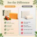 KAORI Persimmon Bath Soap Bar, Plant-Based Body Soap for Body Odor, with Persimmon Extract, Gentle for All Skin Types, Men & Women