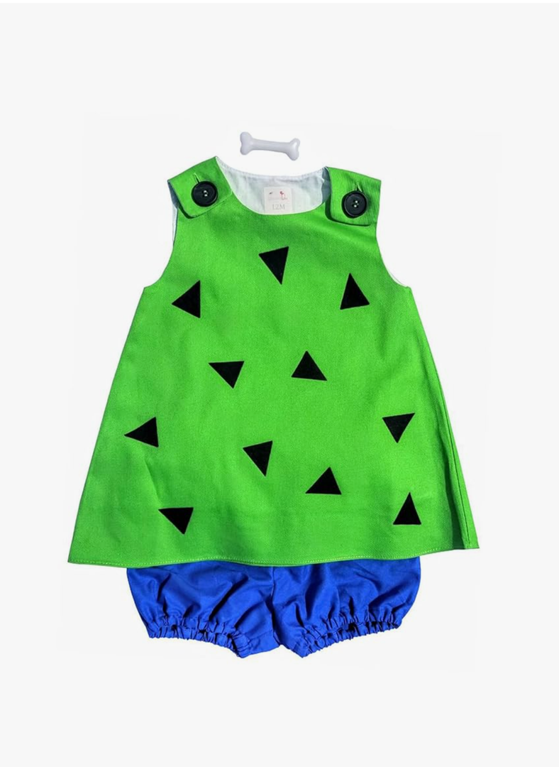 Luke and Lulu Halloween Toddlers Costume - Pebbles Outfit For Baby Girls - Caveman Bam Bam Costume for Baby Boys 18M