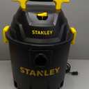 STANLEY 10 Gallon Wet Dry Vacuum, 6 Peak HP Poly Built-in Drain Shop Vac Blower with Powerful Suction, Multifunctional Shop Vacuum Cleaner