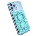 Silicone Suction Phone Holder Mount, Silicon Phone Accessory for iPhone and Android, Hands-Free Mirror Shower Mount, TikTok Videos and Selfies (Blue 2Pack, Double Sided)