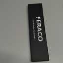 Feraco Mens Magnetic Bracelets, Classic Balck Titanium Stainless Steel Bracelet with Natural Hematite Magnet Stones,Men's Jewelry Gifts, 8.66 inch