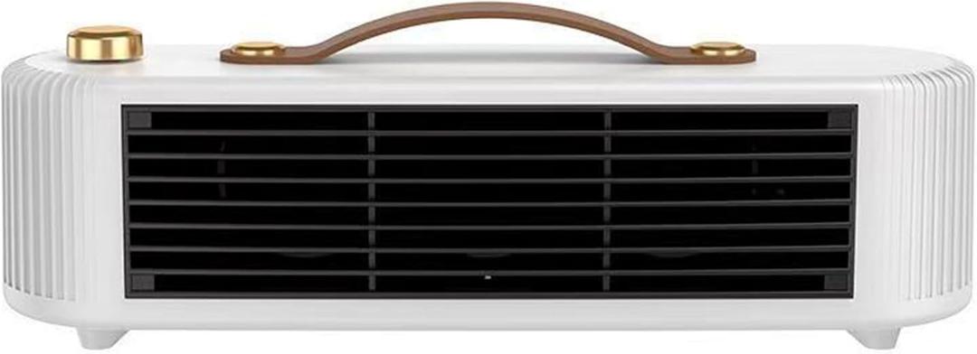 800W portable fast heating heater, multifunctional space heater with 2-level adjustable overheating, suitable for use in bedrooms, offices, and indoor environments (white)