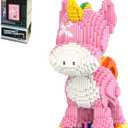 Pink Unicorn Animal Micro Building Blocks Set Gift for Adults and Kids 4460 Pieces