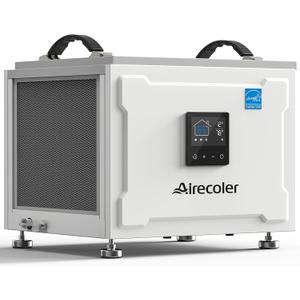 70 Pints Energy Star Commercial Dehumidifier with Drain Hose, Compact Crawl Space Dehumidifiers for Basement and Home, Built-in Remote Control, Auto Defrost | Airecoler Stellar S10