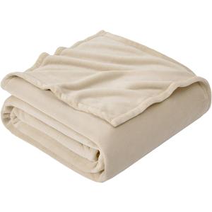 Hansleep Fleece Blanket Twin Size Taupe, Soft Cozy Twin Blanket, Fuzzy Flannel Blanket for Bed, Sofa, Couch, Travel, Camping, Taupe, 60x80 Inches