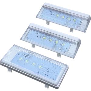 2 Pcs W10515057 & 1 Pc W10515058 Refrigerator LED Light Set with Tapered Lens, Compatible with Whirlpool Kenmore Maytag KitchenAid, Replaces WPW10515057 WPW10515058 AP6022533 AP6022534 PS11755866